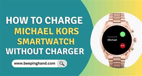 how to charge a michael kors smartwatch